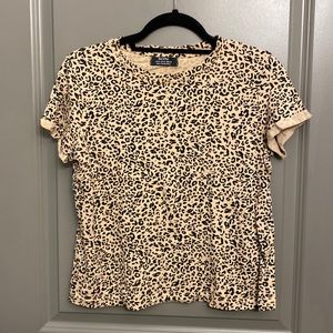 Bershka cheetah shirt